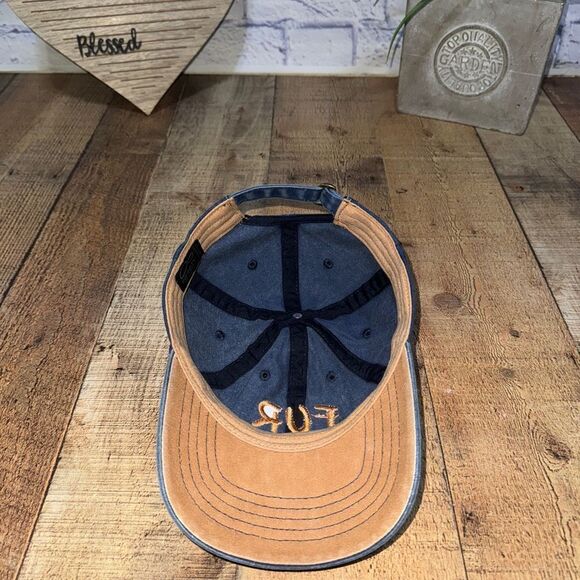 Fur Mom Strapback Baseball Hat Cap Blue Denim Pet Owner infinity headwear - Picture 7 of 8